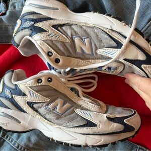 New Balance Blue and White Sneakers